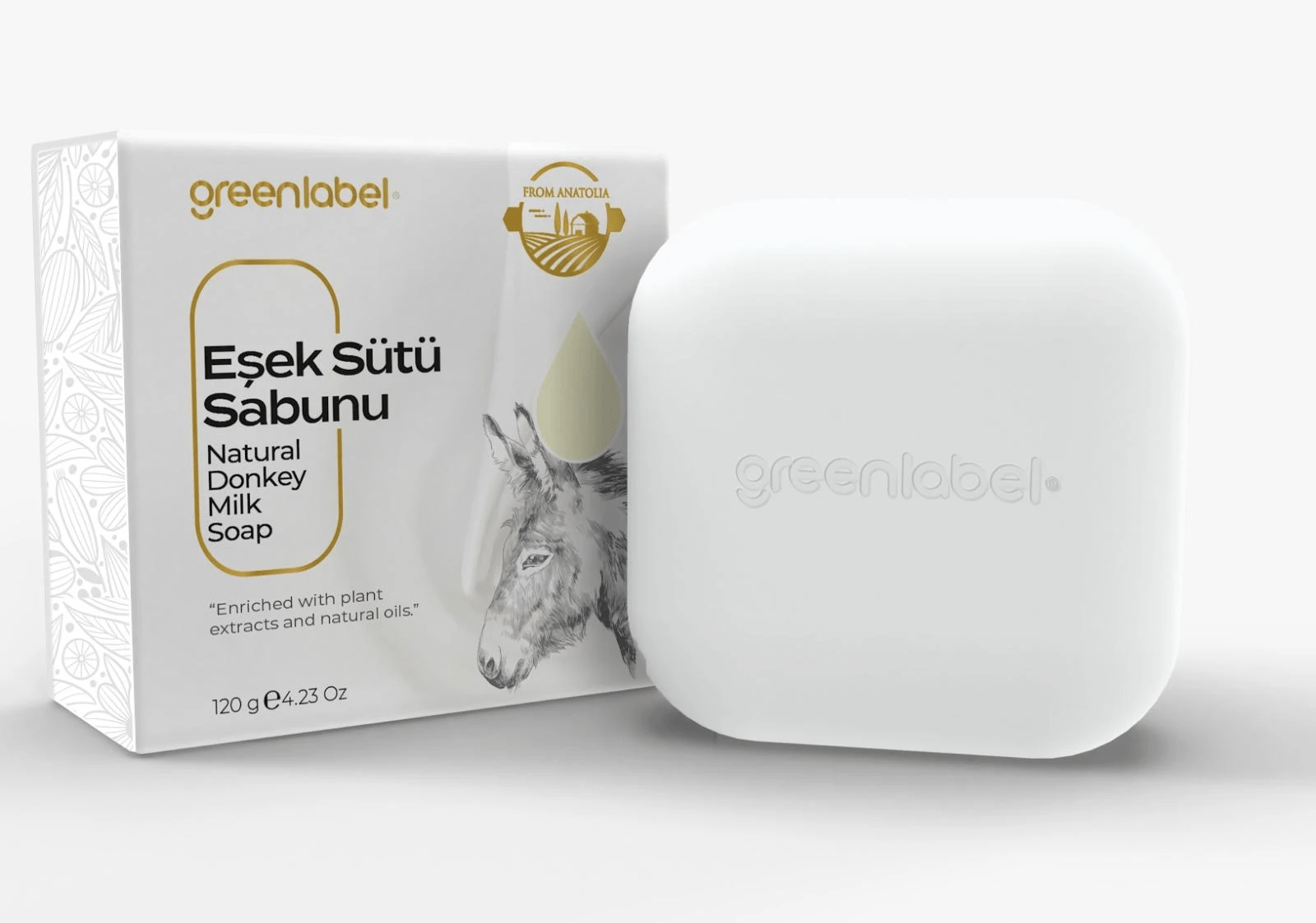 GREENLABEL Natural Donkey MilkSoap 120 gr.