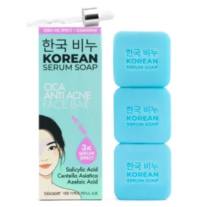 Greenlabel KOREAN SERUM SOAP Cica Anti-Acne Face Bar - Zero Oil Effect + Cleansing 3*60 gr.