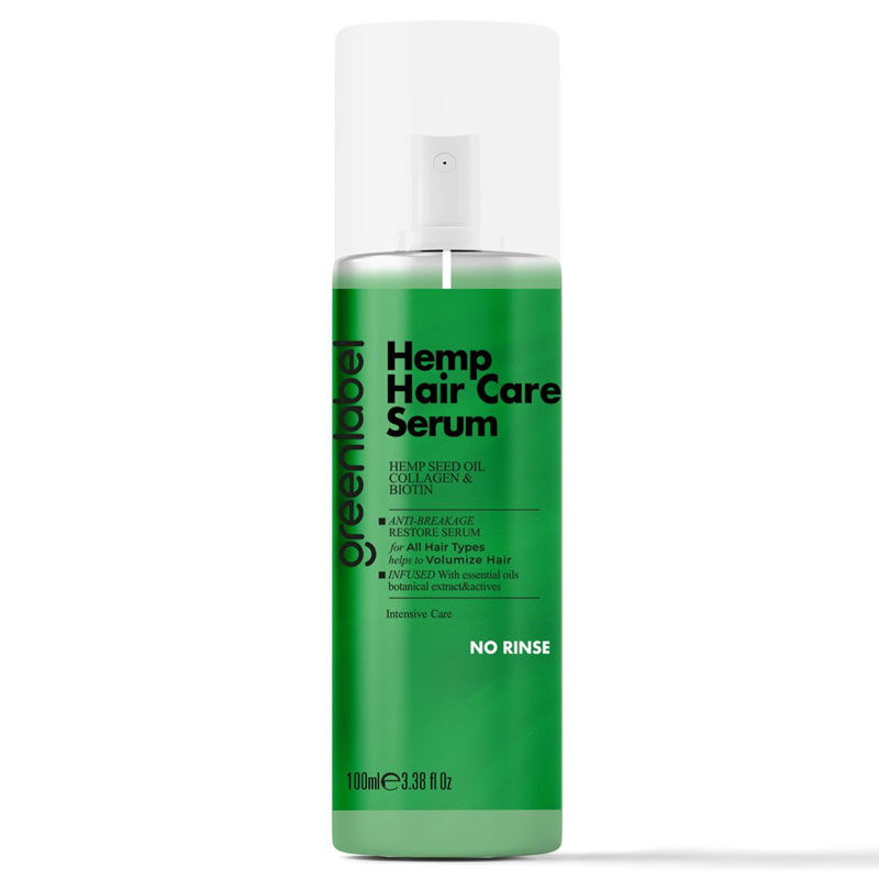 Greenlabel Hemp Seed Oil Serum - No rinse formula - INTENSIVE CARE 100 ml.