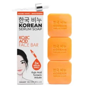 Greenlabel KOREAN SERUM SOAP Kojic Acid Face Bar - Double White + Brightening 3*60 gr.