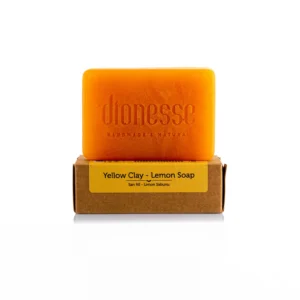 100% Natural Lemon Oil Yellow Clay Soap 120g | Suitable for All Skin Types, Sebum Balancing and Skin Renewal 100% Natural Soap