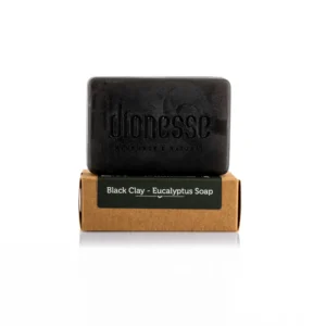 100% Natural Black Clay Eucalyptus Soap - 120g | Men's Hair and Beard Care, Skin Refreshing, Sebum Balancing